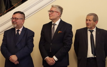 Burmistrz i wiceburmistrz Trzemeszna.