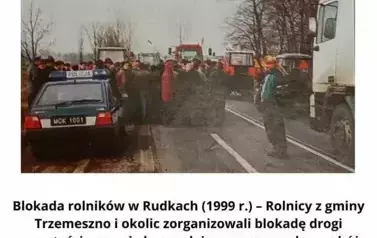 droga, radiow&oacute;z, traktor. ludzie 
