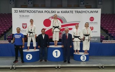 Wiktoria Łuczyńska na podium