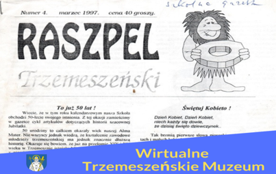 Zdjęcie do Raszpel Trzemeszeński - gazetka szkolna ZSZ