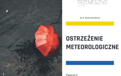 Zdjęcie do OSTRZEŻENIE METEOROLOGICZNE - opady deszczu