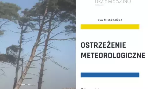 Zdjęcie do OSTRZEŻENIE METEOROLOGICZNE - silny wiatr