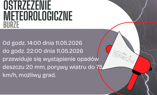 Zdjęcie do OSTRZEŻENIE METEOROLOGICZNE - burze