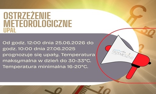 Zdjęcie do OSTRZEŻENIE METEOROLOGICZNE - upał