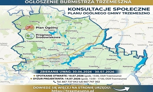 Zdjęcie do Konsultacje społeczne dot. projektu planu og&oacute;lnego Gminy Trzemeszno
