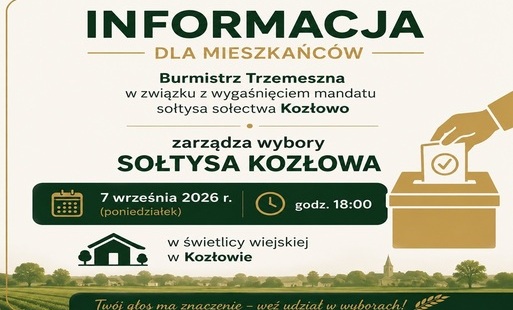 Zdjęcie do Wybory sołtysa sołectwa Kozłowo