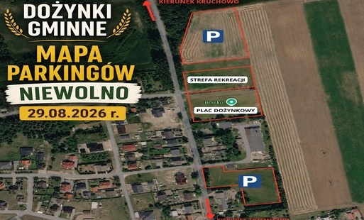 Zdjęcie do INFORMACJA DLA GOŚCI DOŻYNEK GMINNYCH W NIEWOLNIE