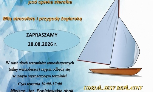 Zdjęcie do ABC pod żaglami &ndash; bezpłatne zajęcia żeglarskie na Jeziorze Popielewskim