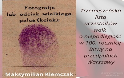 Zdjęcie do Trzemeszeńska lista uczestnik&oacute;w walk o niepodległość w 100. rocznicę Bitwy na przedpolach Warszawy #35