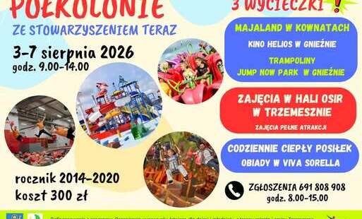 Zdjęcie do Ruszają zapisy na p&oacute;łkolonie ze Stowarzyszeniem TERAZ