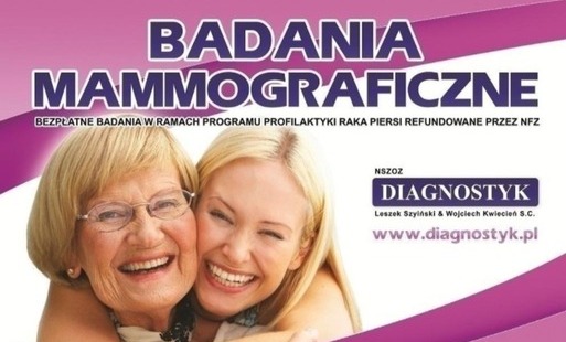 Zdjęcie do Bezpłatne badania mammograficzne