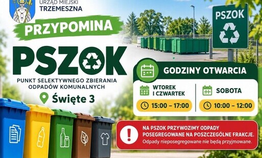 Zdjęcie do Od 1 października wracają stałe godziny otwarcia PSZOK w Świętem